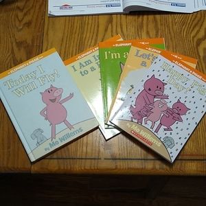 Elephant and Piggie Lot of 5 Books by Mo Williams, for ages 4-8, Very Good Cond.
